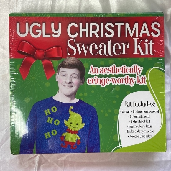 Publications International, Ltd. Ugly Christmas Sweater Shirt Make It Kit NEW - Picture 4 of 4